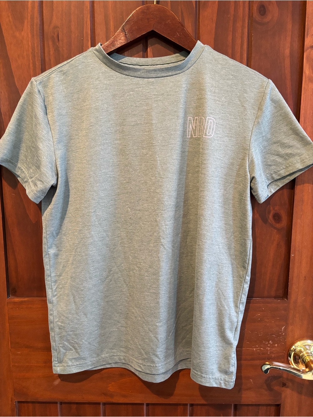 Runway “NBD” Boys' Short Sleeve Tee in Sage Green